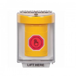 SS2246NT-EN STI Yellow Indoor/Outdoor Flush w/ Horn Momentary (Illuminated) Stopper Station w/ No Text