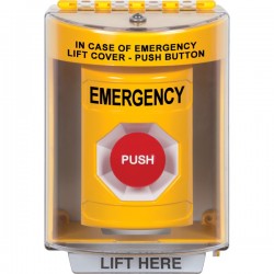 SS2284EM-EN STI Yellow Indoor/Outdoor Surface w/ Horn Momentary Stopper Station with EMERGENCY Label English SS2284EM-EN STI Yellow Indoor/Outdoor Surface w/ Horn Momentary Stopper Station with EMERGENCY Label English