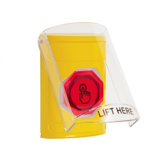 SS22A7NT-EN STI Yellow Indoor Flush/Surface w/ Horn Weather Resistant Momentary Stopper Station w/ No Text