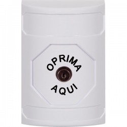 SS2300NT-ES STI White No Cover Key-to-Reset Stopper Station with No Text Label Spanish