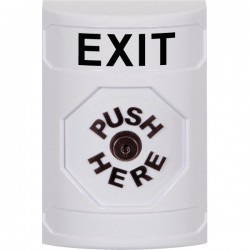 SS2300XT-EN STI White No Cover Key-to-Reset Stopper Station with EXIT Label English