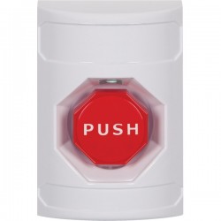 SS2302NT-EN STI White No Cover Key-to-Reset (Illuminated) Stopper Station with No Text Label English