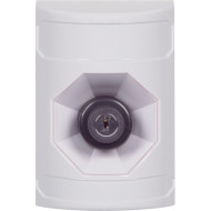 SS2303NT-EN STI White No Cover Key-to-Activate Stopper Station with No Text Label English