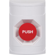 SS2304NT-EN STI White No Cover Momentary Stopper Station with No Text Label English