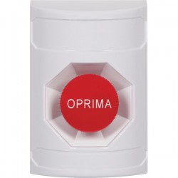 SS2304NT-ES STI White No Cover Momentary Stopper Station with No Text Label Spanish