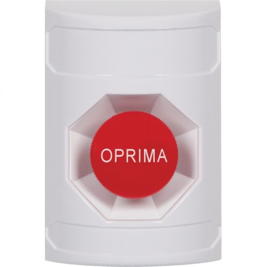 SS2304NT-ES STI White No Cover Momentary Stopper Station with No Text Label Spanish