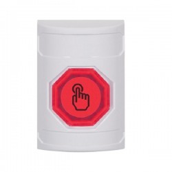 SS2307NT-EN STI White No Cover Weather Resistant Momentary Stopper Station w/ No Text