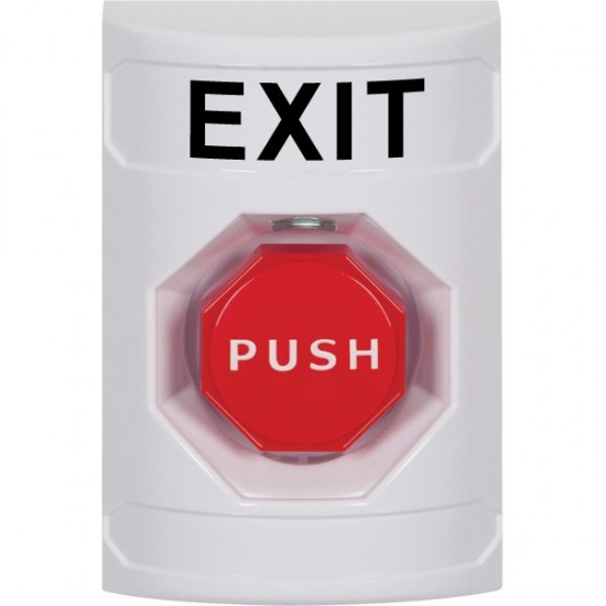 SS2308XT-EN STI White No Cover Pneumatic (Illuminated) Stopper Station with EXIT Label English
