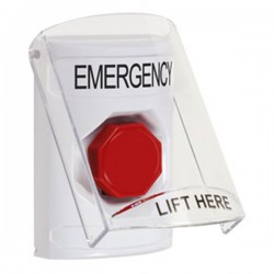 SS2322EM-EN STI White Indoor Only Flush or Surface Key-to-Reset (Illuminated) Stopper Station with EMERGENCY Label English SS2322EM-EN STI White Indoor Only Flush or Surface Key-to-Reset (Illuminated) Stopper Station with EMERGENCY Label English