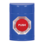SS2401NT-EN STI Blue No Cover Turn-to-Reset Stopper Station with No Text Label English