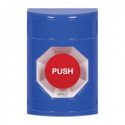 SS2401NT-EN STI Blue No Cover Turn-to-Reset Stopper Station with No Text Label English