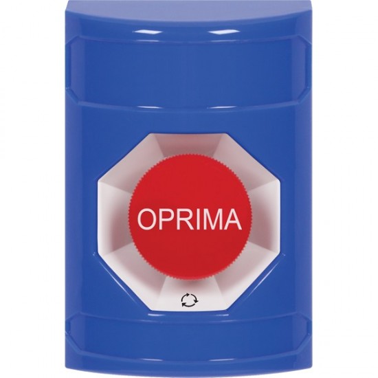 SS2401NT-ES STI Blue No Cover Turn-to-Reset Stopper Station with No Text Label Spanish