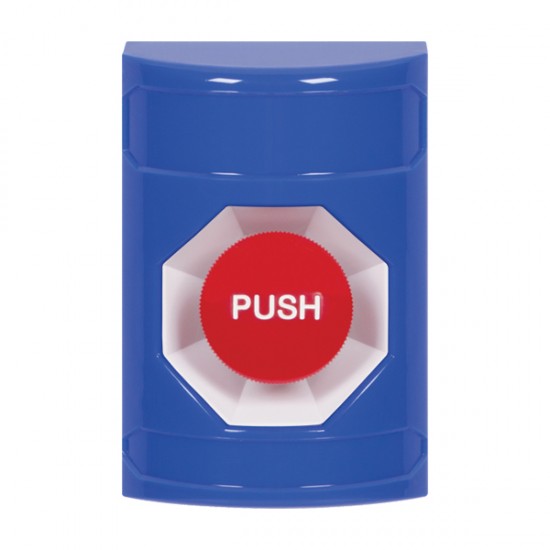 SS2404NT-EN STI Blue No Cover Momentary Stopper Station with No Text Label English