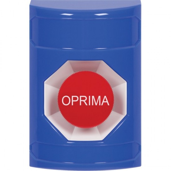 SS2404NT-ES STI Blue No Cover Momentary Stopper Station with No Text Label Spanish