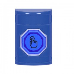 SS2407NT-EN STI Blue No Cover Weather Resistant Momentary Stopper Station w/ No Text