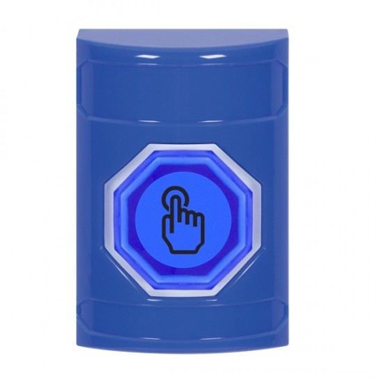 SS2407NT-ES STI Blue No Cover Weather Resistant Momentary Stopper Station w/ No Text Spanish