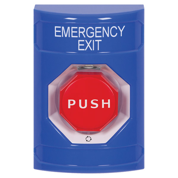 SS2409EX-EN STI Blue No Cover Turn-to-Reset (Illuminated) Stopper
