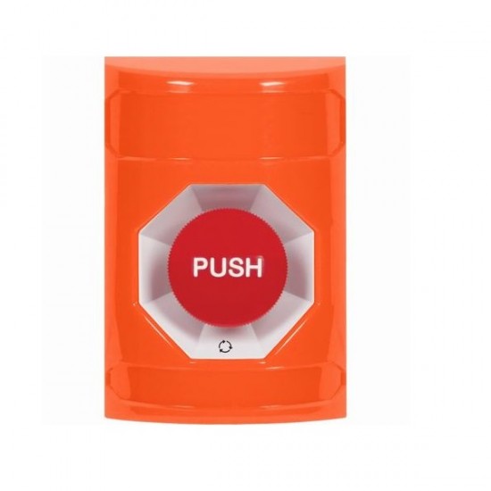 SS2501NT-EN STI Orange No Cover Turn-to-Reset Stopper Station with No Text Label English