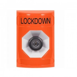 SS2503LD-EN STI Orange No Cover Key-to-Activate Stopper Station with LOCKDOWN Label English