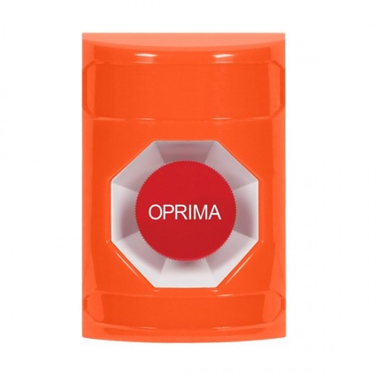 SS2504NT-ES STI Orange No Cover Momentary Stopper Station with No Text Label Spanish