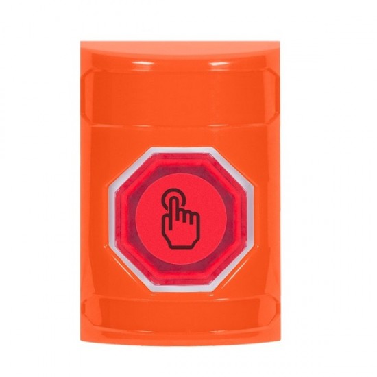 SS2507NT-ES STI Orange No Cover Weather Resistant Momentary Stopper Station w/ No Text Spanish