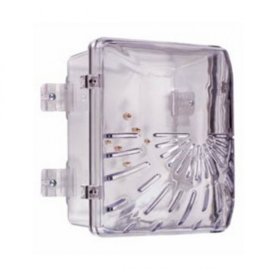 STI-1210A STI Horn/Strobe Damage Stopper with Enclosed Back Box 4" Deep - Clear