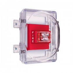 STI-1221C STI Strobe Damage Stopper with Open Back Box with External Mounting Tabs - Clear