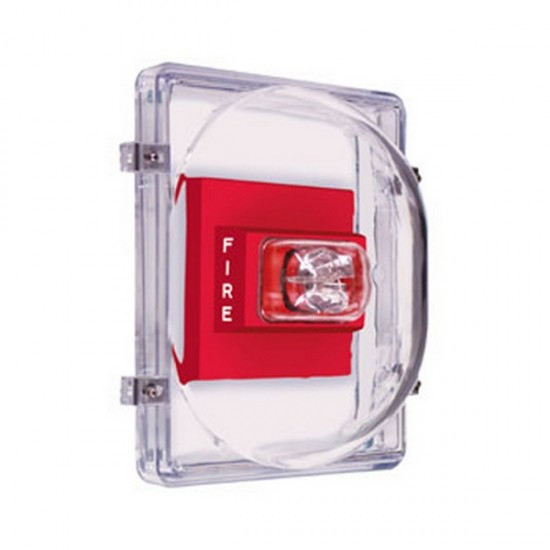 STI-1221E STI Strobe Damage Stopper with Open Back Box for Flush Mount - Clear