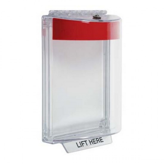 STI-13020NR STI Universal Stopper with Horn Flush - No Label Included - Red