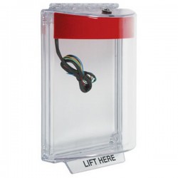 STI-13030NR STI Universal Stopper with Horn & Relay Flush - No Label Included - Red