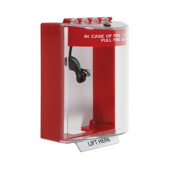 STI-13230FR STI Universal Stopper with Horn and Relay Flush - Fire - Red