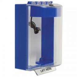 STI-13230NB STI Universal Stopper with Horn & Relay Surface Mount - No Label Included - Blue