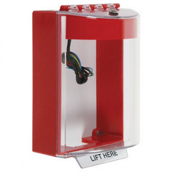 STI-13230NR STI Universal Stopper with Horn & Relay Surface Mount - No Label - Red
