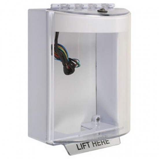 STI-13230NW STI Universal Stopper with Horn & Relay Surface Mount - No Label Included - White