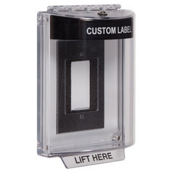 STI-13320CK STI Universal Stopper Dome Cover Enclosure Flush Back Box and Hood w/ Horn - Custom - Black