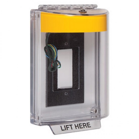 STI-13330NY STI Universal Stopper with Horn & Relay Enclosed Flush Back Box - No Label Included - Yellow