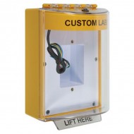 STI-13430CY STI Yellow Universal Stopper Dome Cover Back Box Sealed Mounting Plate and Hood w/ Horn and Relay - Custom Text
