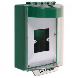 STI-13920NG STI Universal Stopper Dome Cover Back Box European Open Mounting Plate and Hood w/ Horn - No - Green