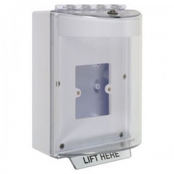 STI-13920NW STI Universal Stopper Dome Cover Back Box European Open Mounting Plate and Hood w/ Horn - No - White