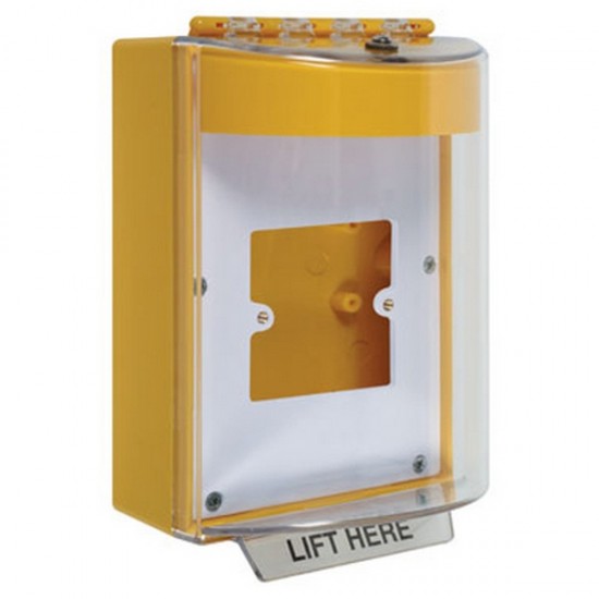 STI-13920NY STI Universal Stopper Dome Cover Back Box European Open Mounting Plate and Hood w/ Horn - No - Yellow