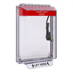STI-14030CR STI Universal Stopper Low Profile Cover Flush Mount and Hood w/ Horn and Relay - Custom - Red