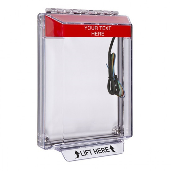 STI-14030CR STI Universal Stopper Low Profile Cover Flush Mount and Hood w/ Horn and Relay - Custom - Red