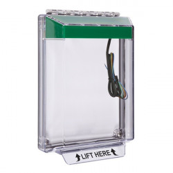 STI-14030NG STI Universal Stopper Low Profile Cover Flush Mount and Hood with Horn and Relay - No Label - Green