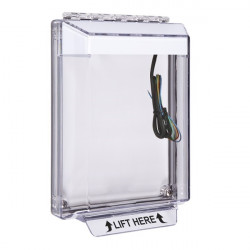 STI-14030NW STI Universal Stopper Low Profile Cover Flush Mount and Hood with Horn and Relay - No Label - White