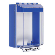 STI-14210NB STI Universal Stopper Low Profile Cover Surface Mount and Hood - No Label - Blue