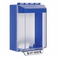 STI-14210NB STI Universal Stopper Low Profile Cover Surface Mount and Hood - No Label - Blue