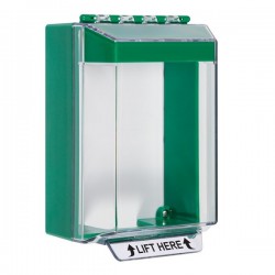 STI-14210NG STI Universal Stopper Low Profile Cover Surface Mount and Hood - No Label - Green