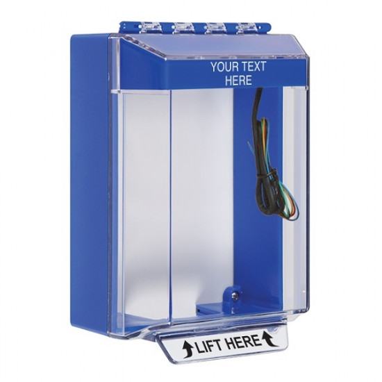STI-14230CB STI Universal Stopper Low Profile Cover Surface Mount and Hood w/ Horn and Relay - Custom - Blue