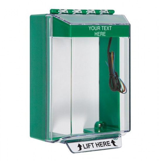 STI-14230CG STI Universal Stopper Low Profile Cover Surface Mount and Hood w/ Horn and Relay - Custom - Green