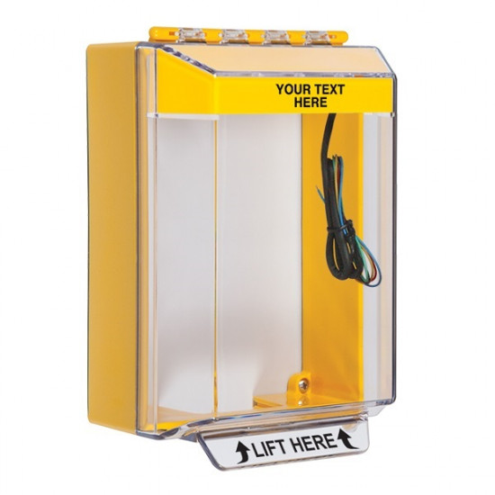 STI-14230CY STI Universal Stopper Low Profile Cover Surface Mount and Hood w/ Horn and Relay - Custom - Yellow